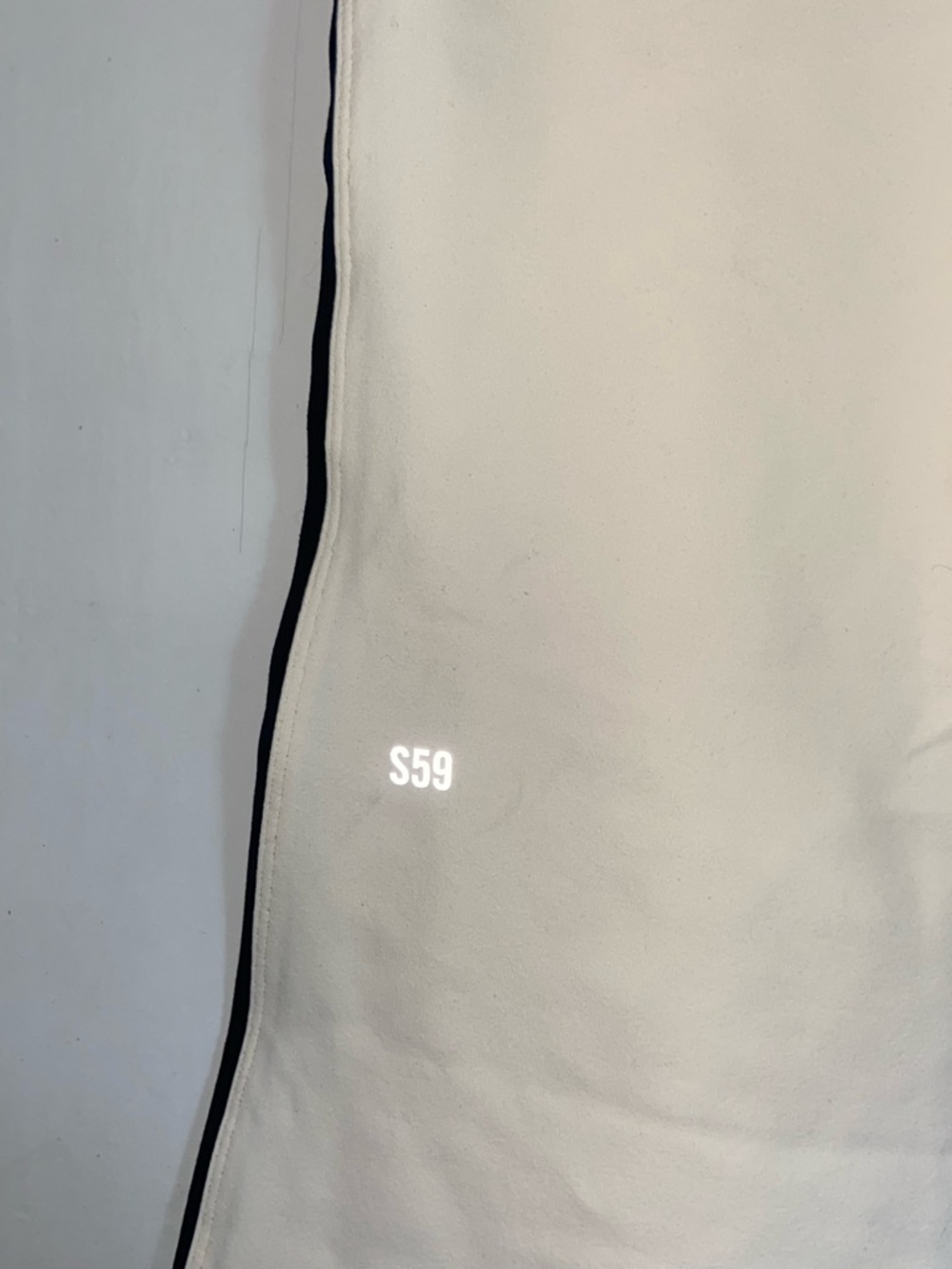 Splits59 White High-Rise Flare Pants with Black Side Stripe - Picture 6 of 7